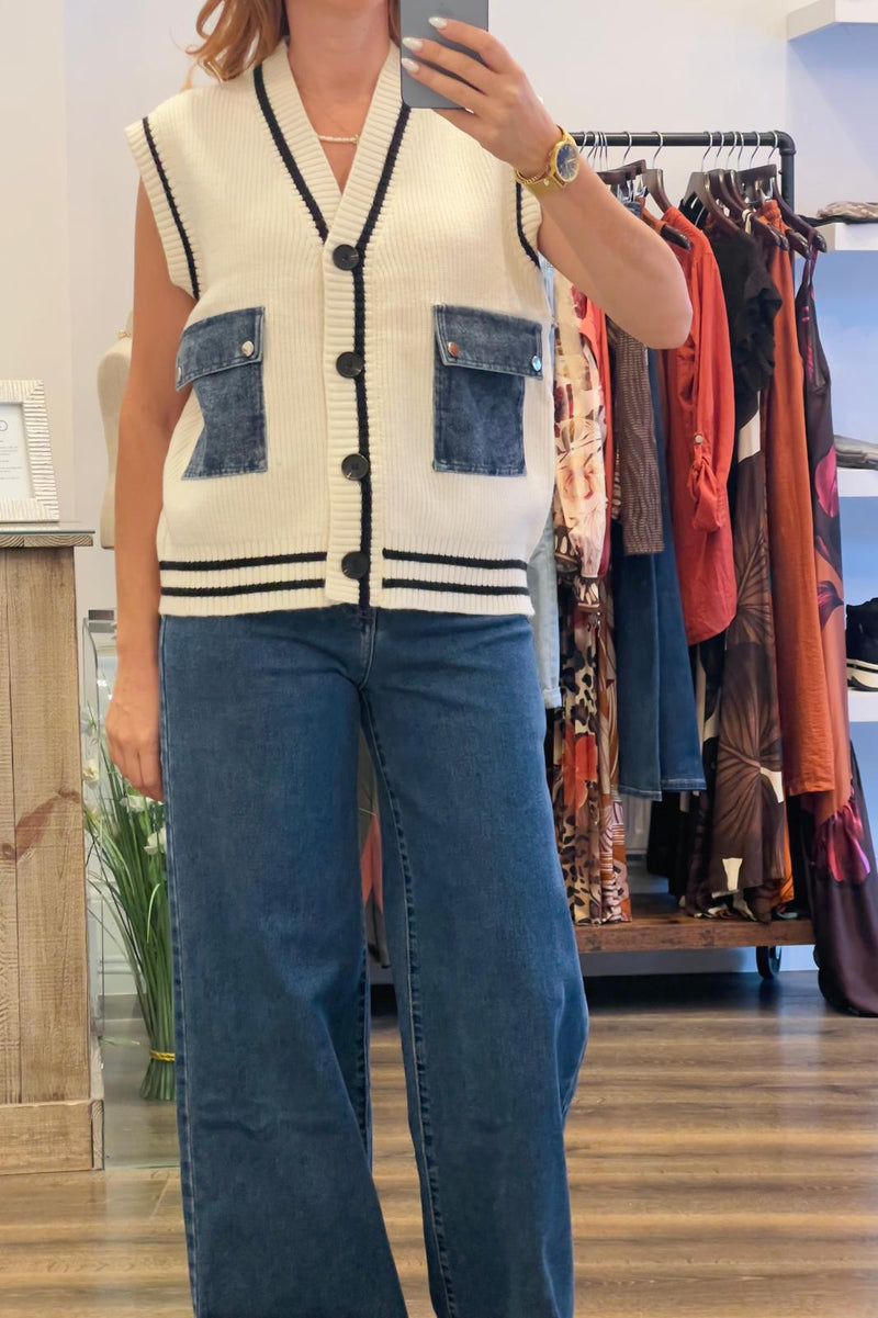 Denim Pocket Waistcoats