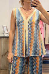 Lurex Trousers Set