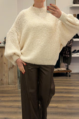 Popcorn Round Neck Knit