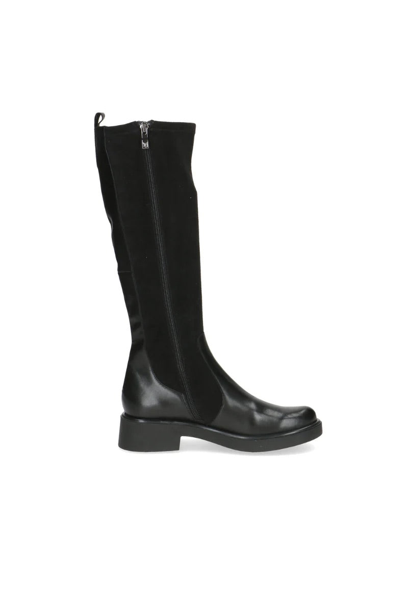 Caprice Leather Stretch Knee Boots