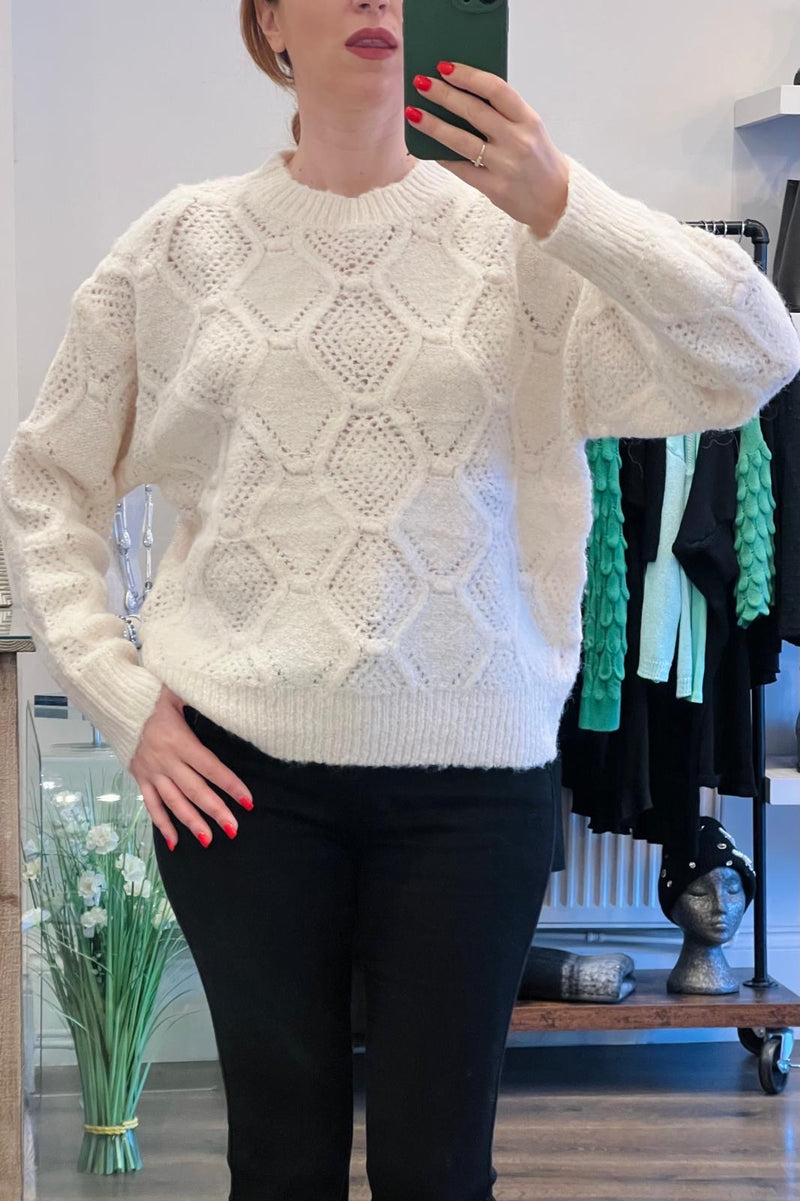 Diamond Knit Jumper