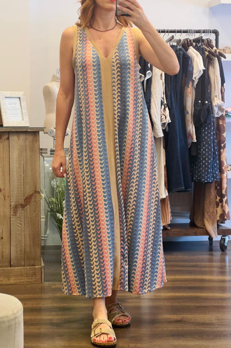 Lurex Maxi Dress