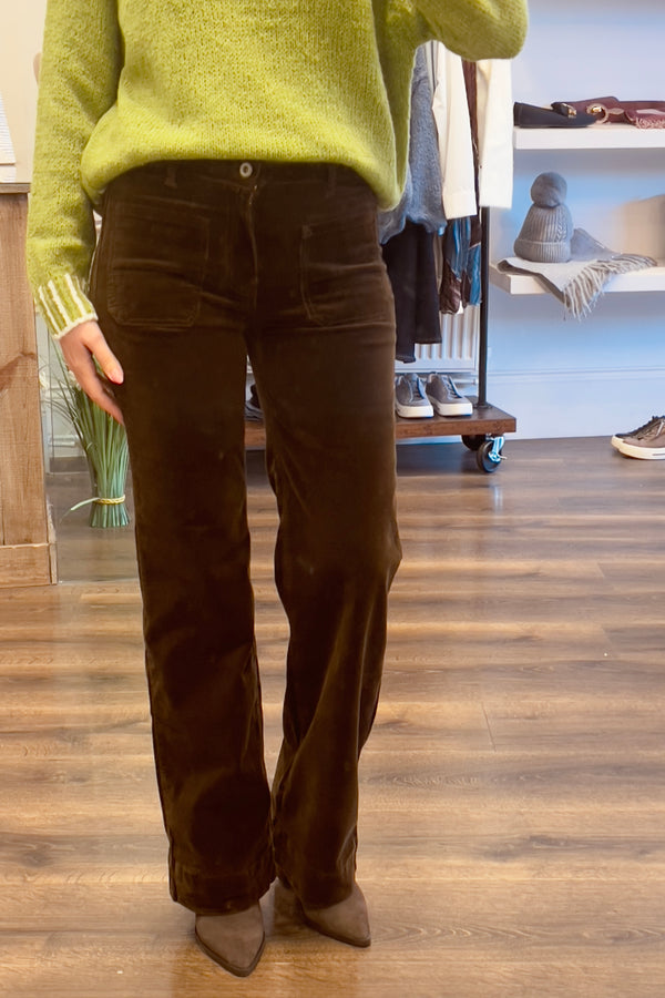 Patch Pocket Corduroy Trousers