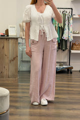 Linen Tye Top
