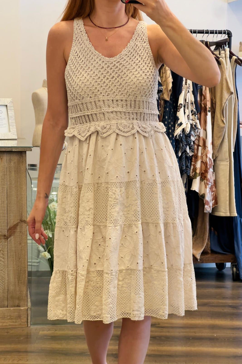 Crochet Panel Dress