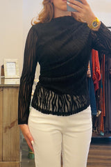 Lace Asymmetrical Top