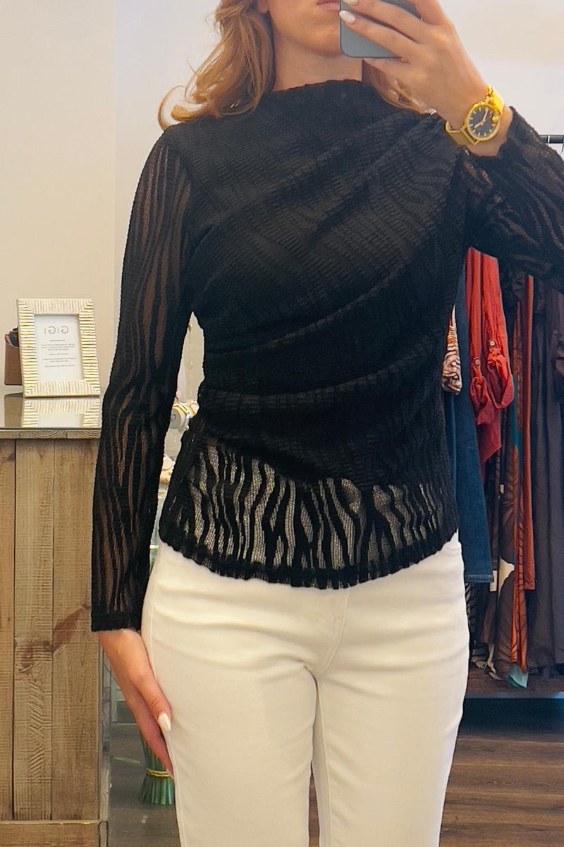 Lace Asymmetrical Top
