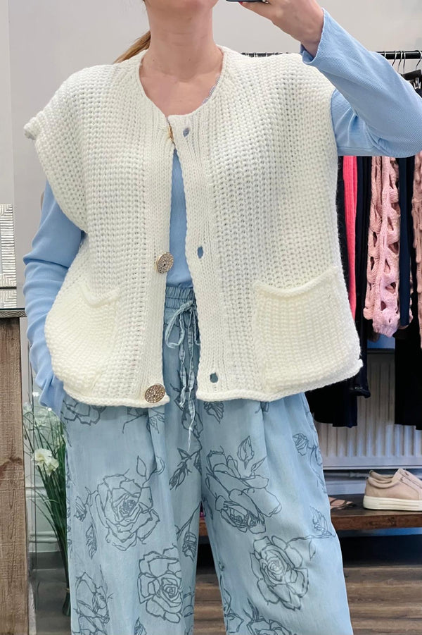 Chunky Knit Waistcoat