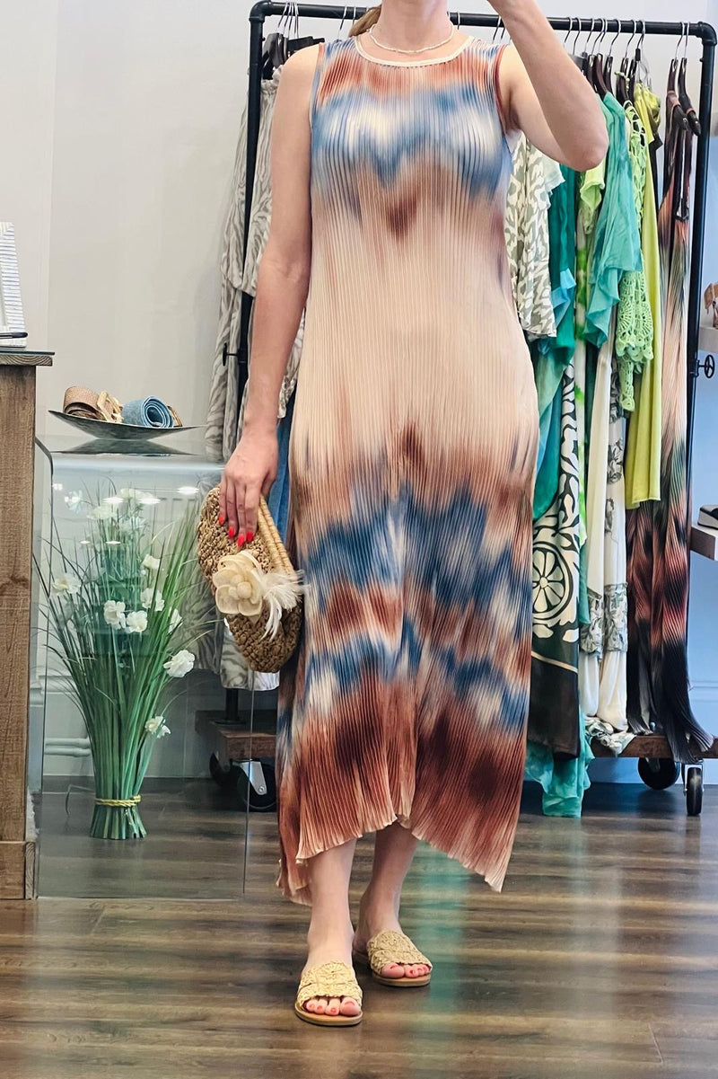 Ombré Pleated Dress