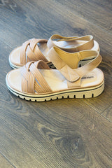 Criss Cross Wedge Sandal