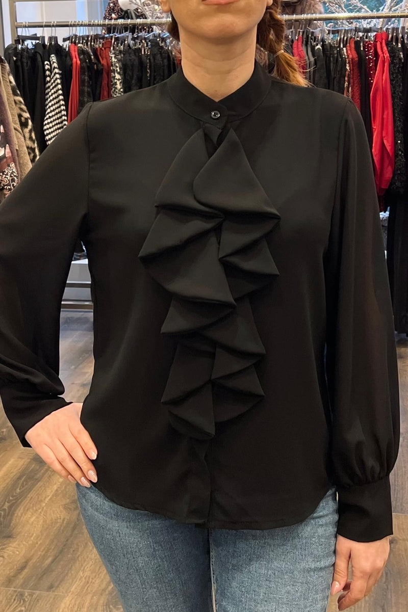 Frill Front Blouse