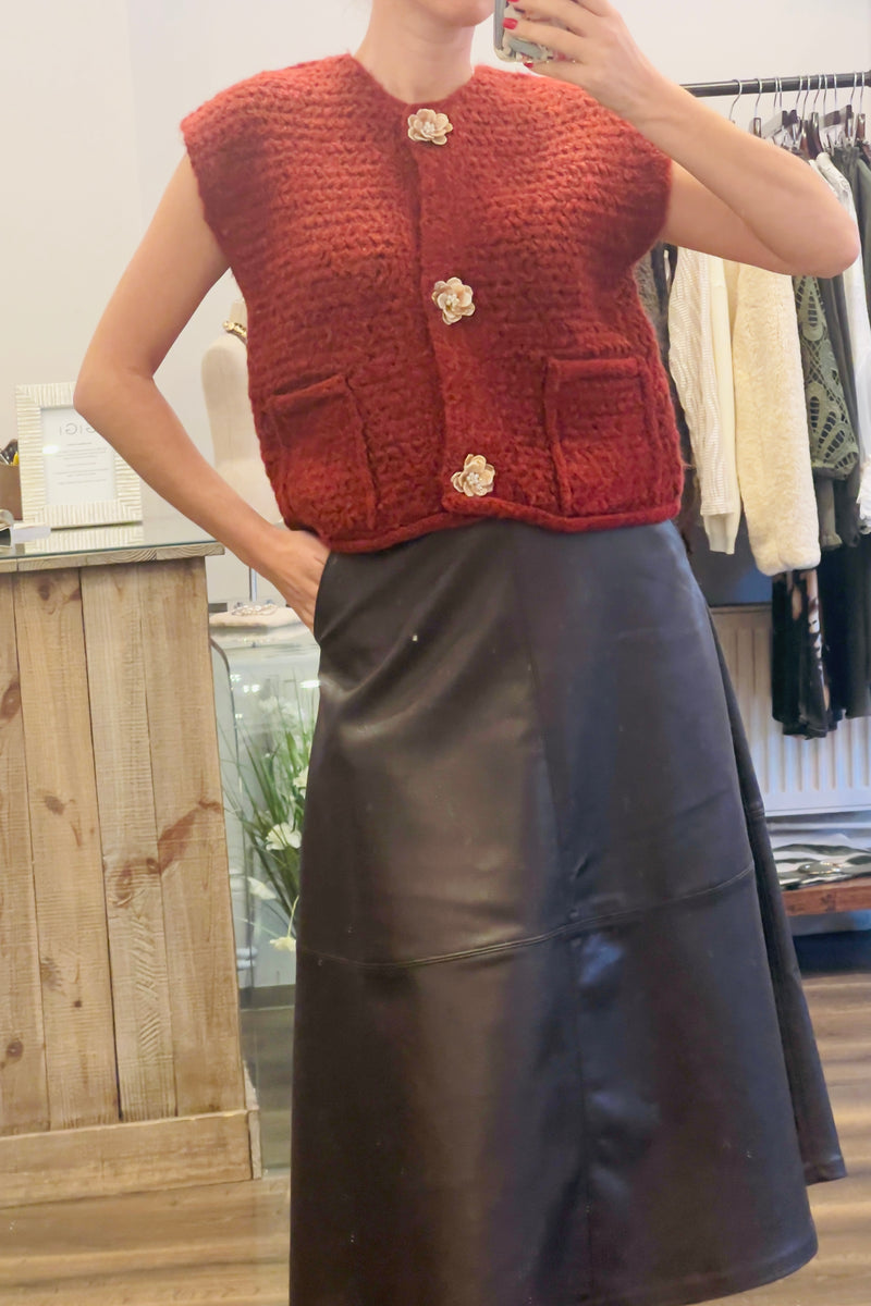 Floral Button Waistcoat