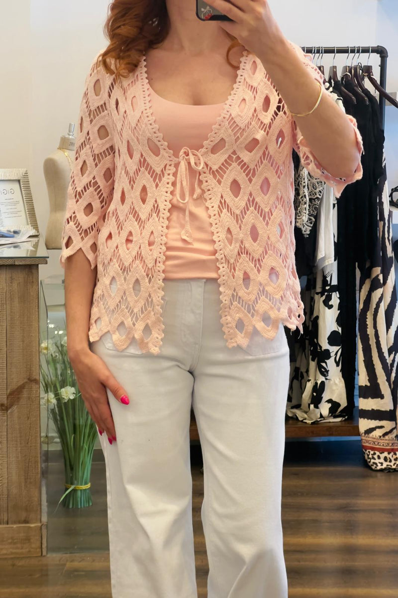 Diamond Crochet Cardigan