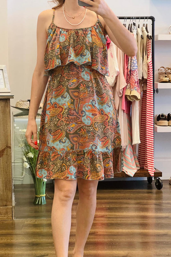 Paisley Short Dress