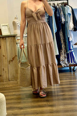 Tye Front Strappy Dress