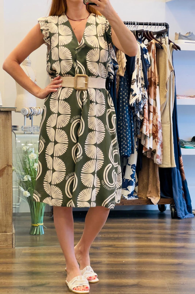 Midi Print Dress