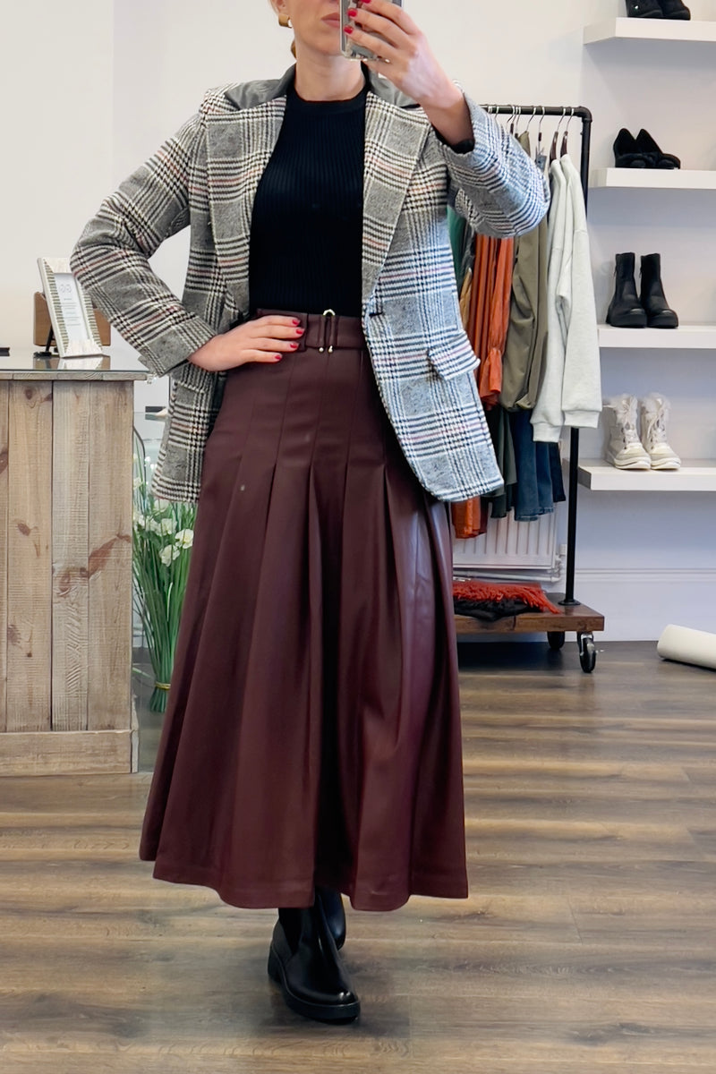 Single Breasted Dogtooth Blazer