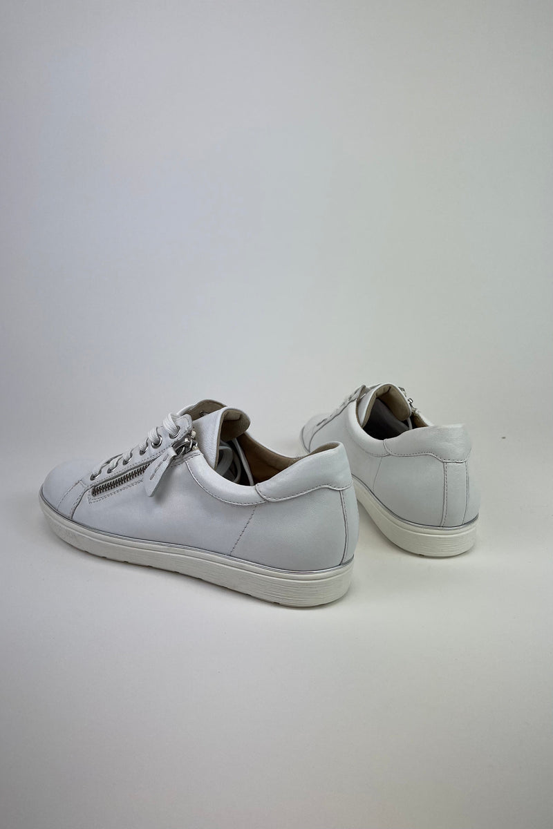 Caprice Classic Leather Zip/Lace up Trainer