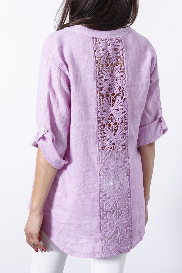 Linen Crochet Shirt