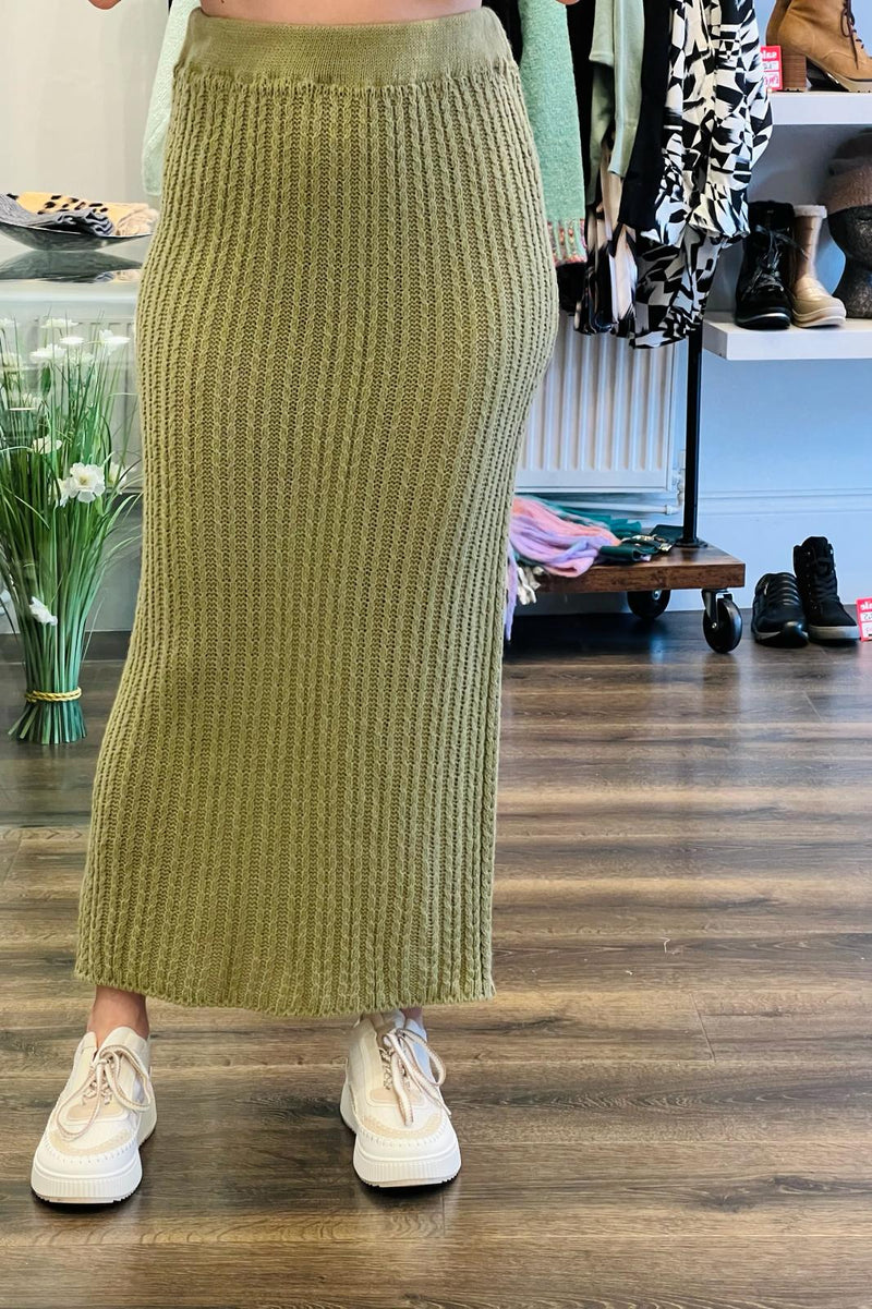 Knit Midi Skirt