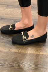 Gold Buckle Loafer