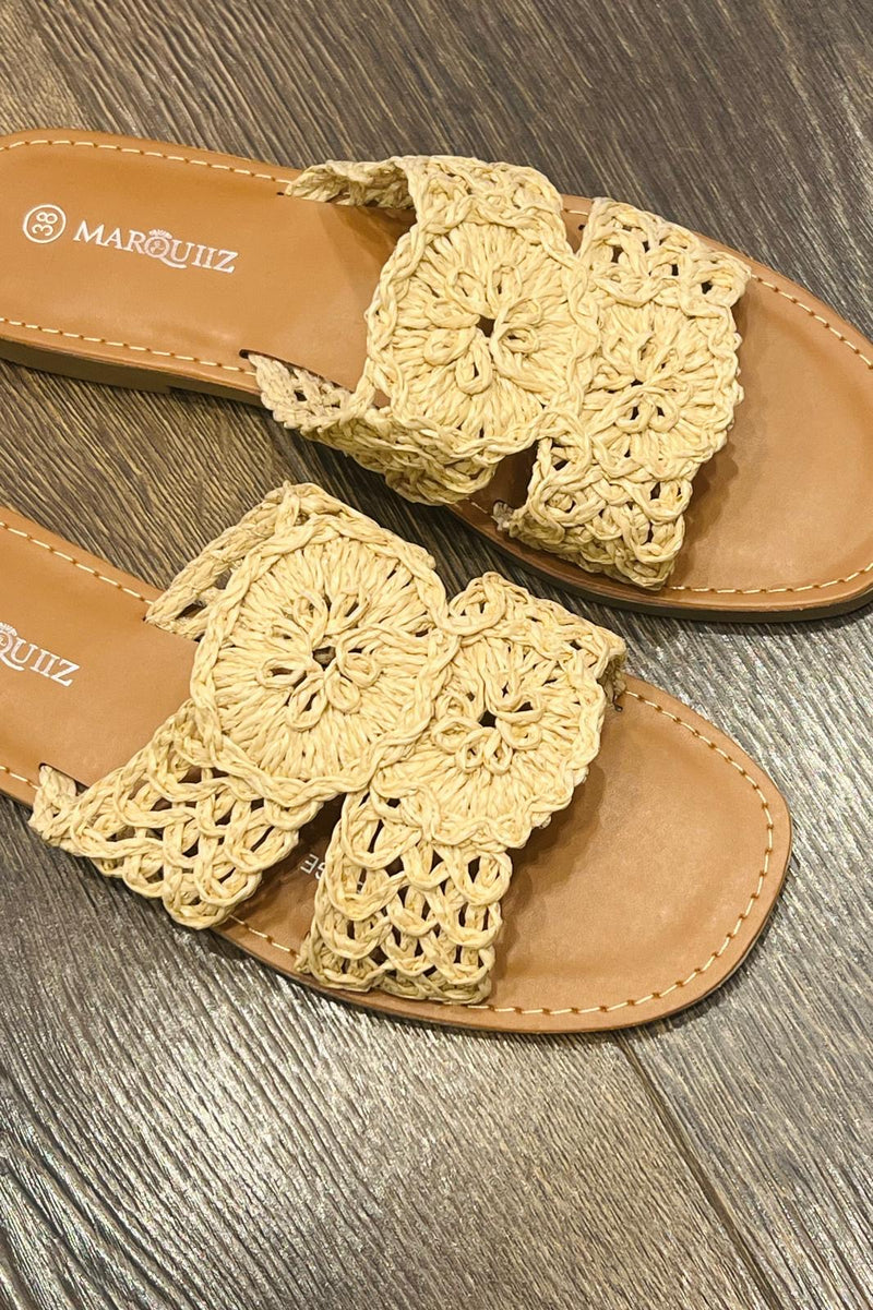 Raffia Crochet Sandal