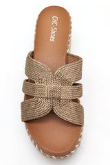 Raffia Slip on Wedge