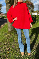 Oversize High Neck Knit