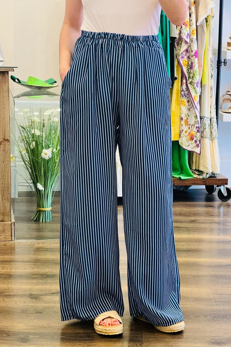 Stripe Print Trousers