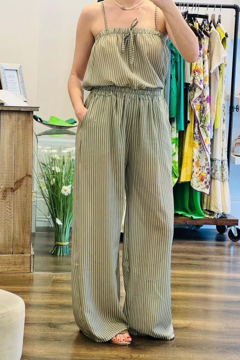 Stripe Print Trousers