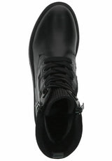 Caprice Leather Combat Boot