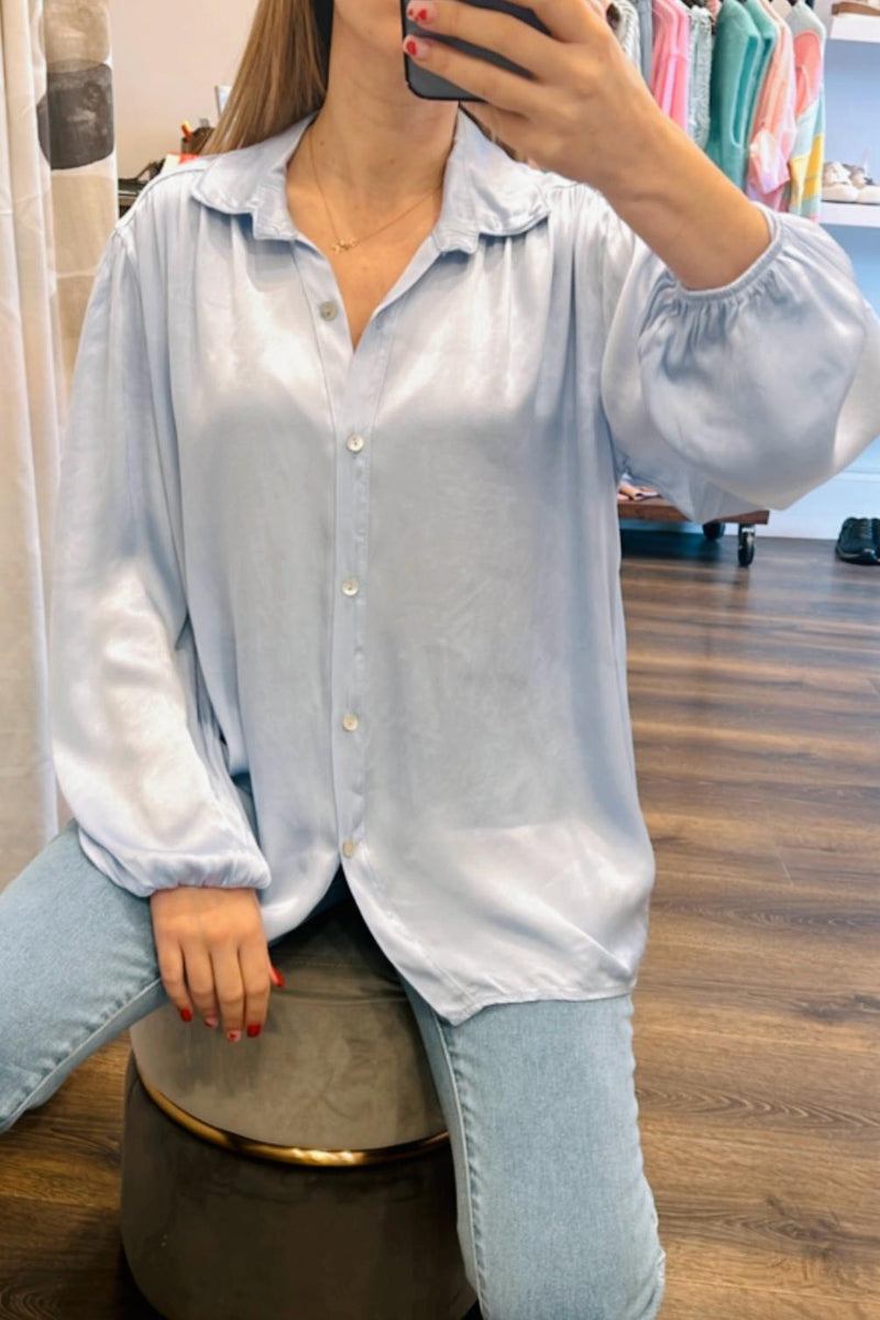 Satin Button Shirt