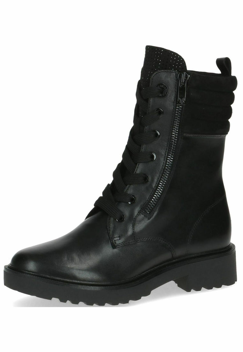 Caprice Leather Combat Boot