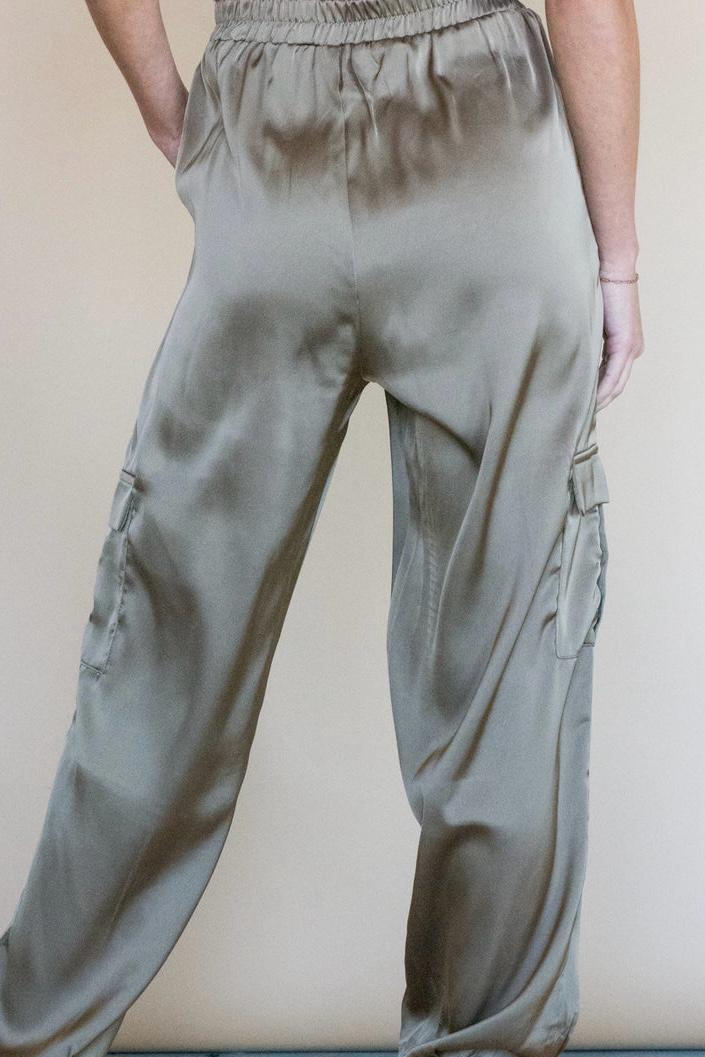 Cargo Satin Trousers