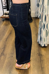 Belted Flare Jeans