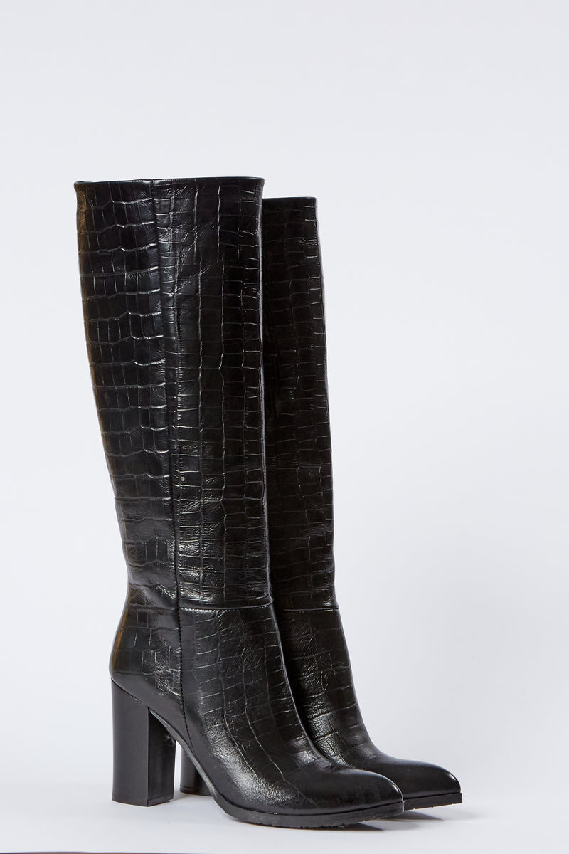 Kate Kuba Hannah Croc Knee Boot