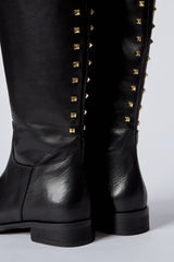 Kate Kuba Leather Studded Riding Boot