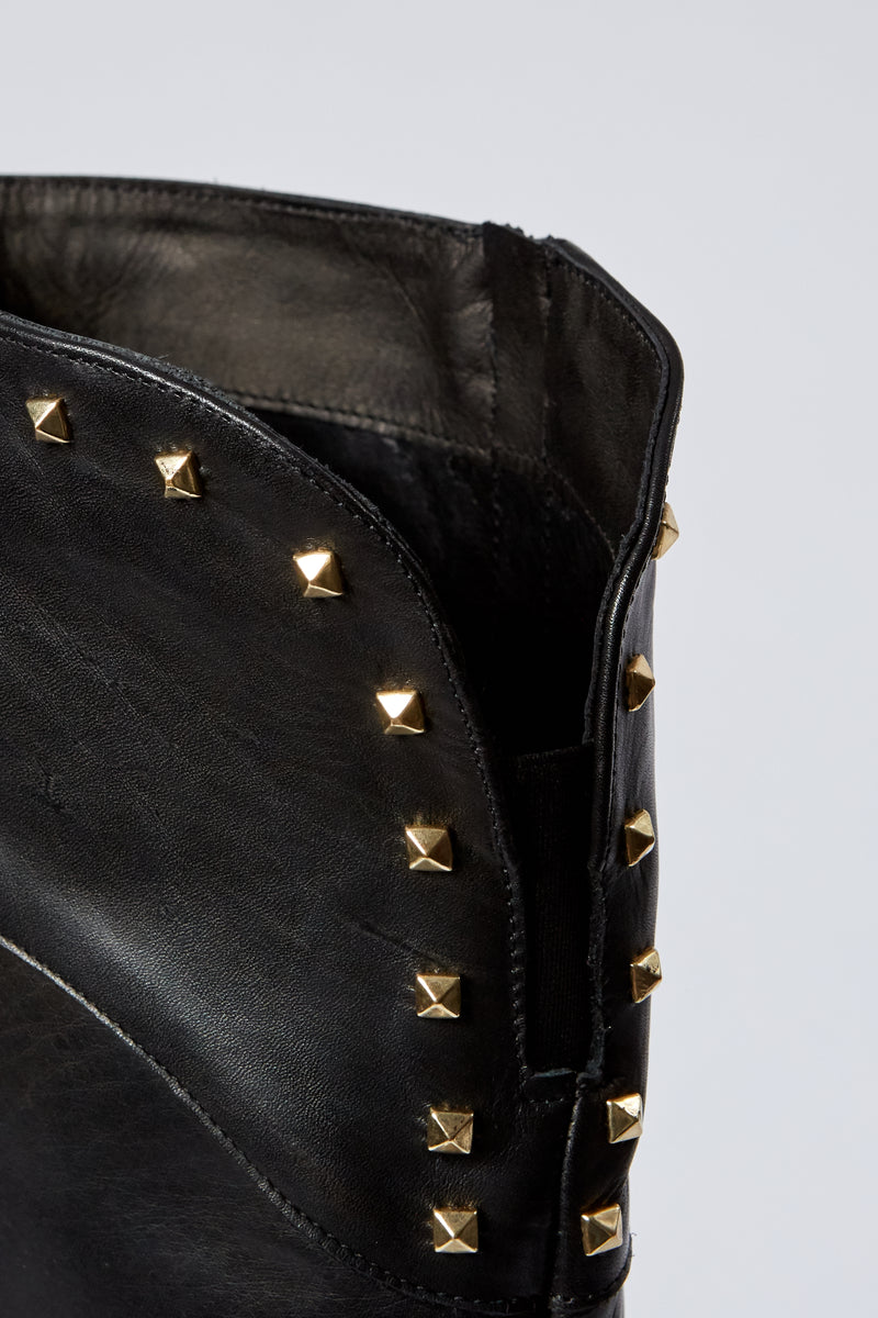 Kate Kuba Leather Studded Riding Boot