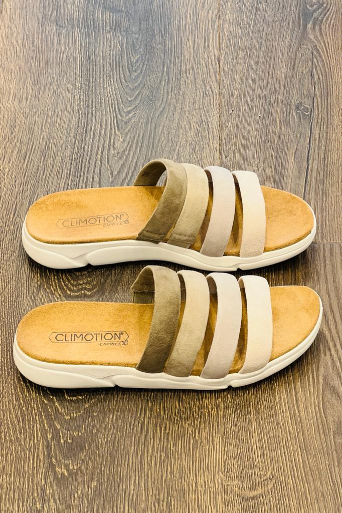 Caprice  Leather Slip on Slides