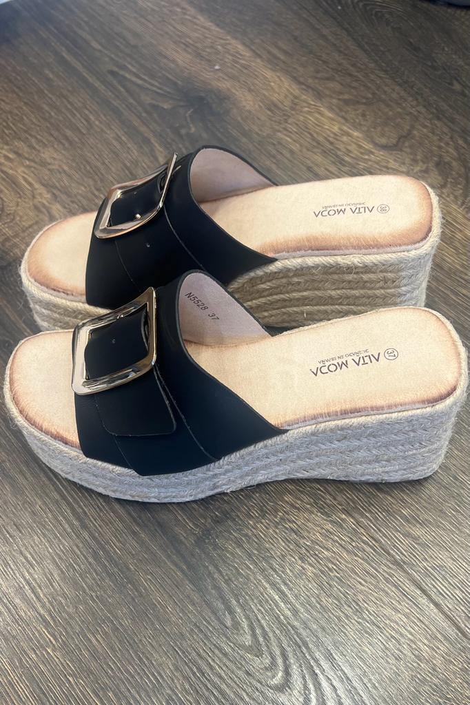 Mule Wedge Sandals