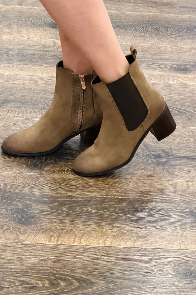 Block Heel Chelsea Boots