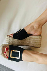 Mule Wedge Sandals