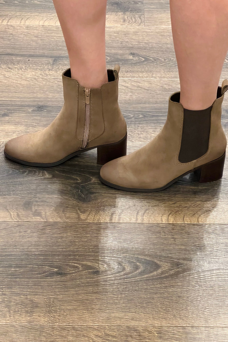 Block Heel Chelsea Boots